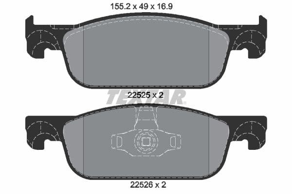 Remblokken set Voor , past: DACIA LOGAN II, LOGAN MCV II, SANDERO II  LADA XRAY  RENAULT CLIO IV, LOGAN I, LOGAN II, LOGAN/STEPWAY II, SANDERO/STEPWAY II, THALIA III 0.9-1.6 06.11-
