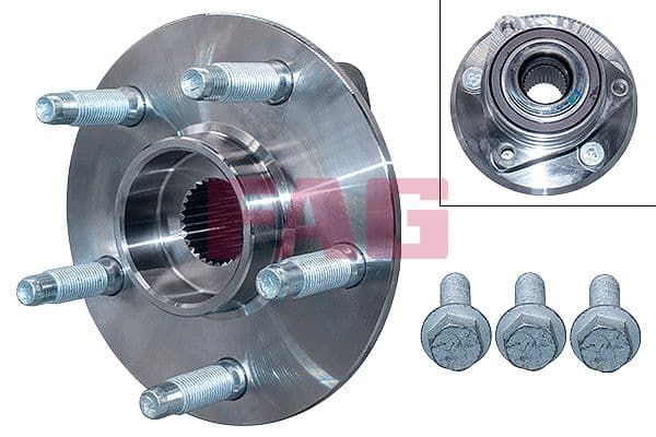 Wiellagerset met naaf Achter Links/Rechts (met hub) (33x156,8x87,4) past: CHEVROLET MALIBU  OPEL INSIGNIA A, INSIGNIA A COUNTRY  SAAB 9-5 1.4-2.8 07.08-