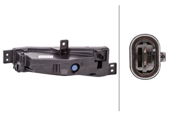 Mistlamp Voor Rechts (LED, zwart frame) past: BMW X3 G01 10.17-