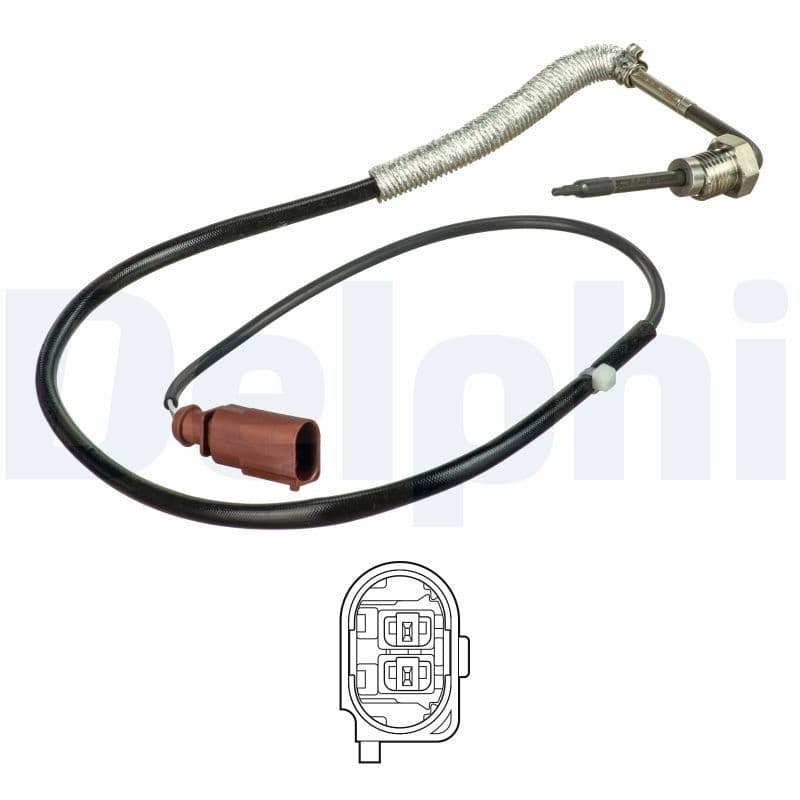 Uitlaatgastemperatuursensor (Vóór DPF) past: AUDI A4 B7, A6 C6 1.9D/2.0D 07.04-03.09