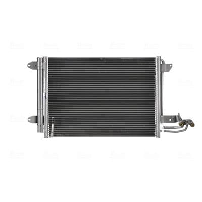 A/C condensator (met droger, (EN) additional fitting elements) past: AUDI A3, TT  SEAT ALTEA, ALTEA XL, LEON, TOLEDO III  SKODA OCTAVIA I, OCTAVIA II, SUPERB II, YETI 1.0-Electric 09.96-09.20