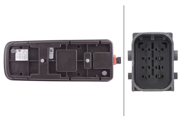 Achterlicht Rechts (LED, 24V, met indicator, anti-fog licht, achteruitrijlicht, met stoplicht, parkeerlicht) past: DAF CF, LF, XF 106 10.12-