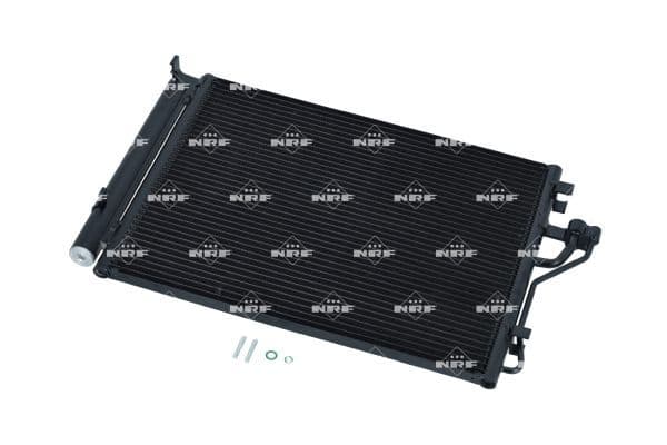 A/C condensator (met droger) past: HYUNDAI IX35  KIA CARENS IV, SPORTAGE III 1.7D/2.0D 08.09-12.16