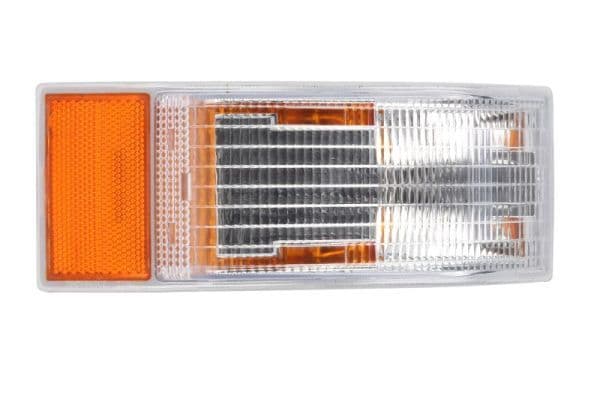 Knipperlicht voor Links/Rechts (kleur van het glas: oranje/wit, P21/5W, met lampvoet, pinnen: 3) past: VOLVO FH12, FH16, FM10, FM12, FM7 08.93-