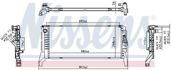 Motorradiator past: BMW 1 (F40), 2 (F45), 2 GRAN COUPE (F44), 2 GRAN TOURER (F46), 2 GRAN TOURER VAN (F46), X1 (F48), X2 (F39), X2 (U10)  MINI CLUBMAN (F54), COUNTRYMAN (F60) 1.5D/2.0D 03.14-