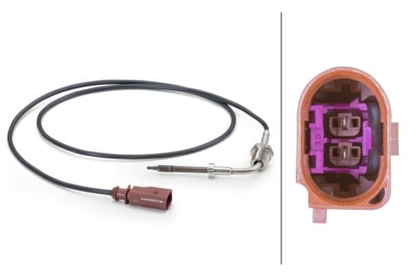 Uitlaatgastemperatuursensor (Vóór DPF) past: AUDI Q7  VW TOUAREG 3.0D 03.06-08.15
