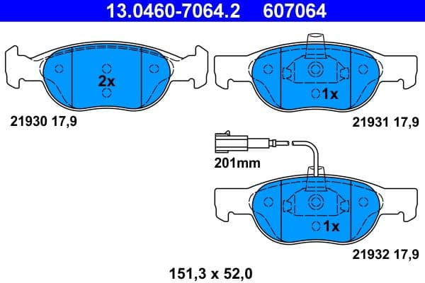 Brake Pad Set, disc brake