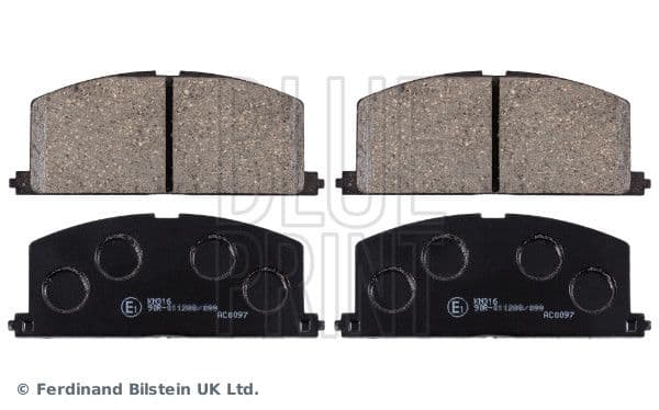 Remblokken set Voor , past: TOYOTA CAMRY, CARINA IV, CARINA V, CELICA, COROLLA, COROLLA FX, MR2 I, PASEO, RAUM, SPRINTER CARIB, STARLET, TERCEL 1.0-2.0D 03.79-04.03