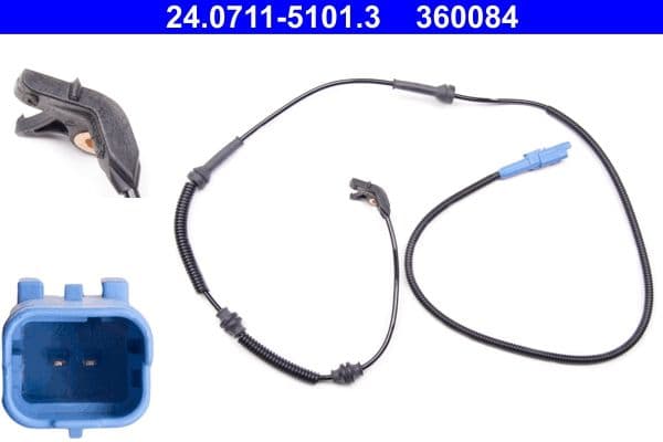 ABS-sensor Voor Links/Rechts past: CITROEN C5 I, C5 II 1.6D-3.0 03.01-09.08