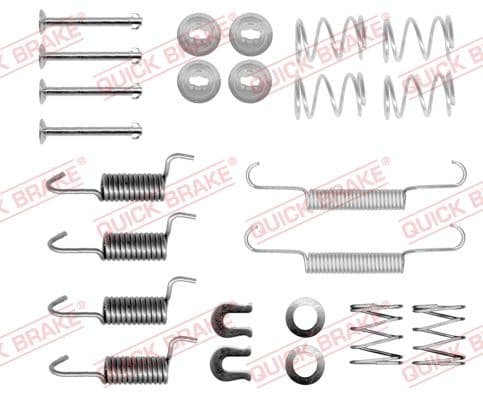 Accessory Kit, parking brake shoes