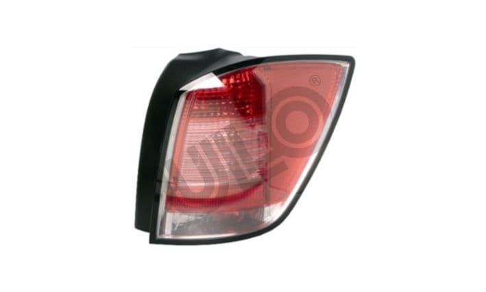 Achterlicht Rechts (kleur indicator geel/transparant, kleur van het glas red) past: OPEL ASTRA H Stationwagon 03.04-02.07