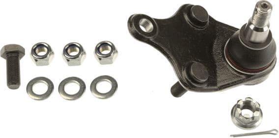 Kogelgewricht van de as Links/Rechts (bodem/buitenkant voor) (diameter kegel 17,6mm, met extra's) past: TOYOTA AVENSIS 1.6-2.2D 11.08-10.18