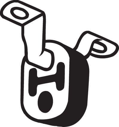 Uitlaatsysteem hanger past: AUDI A3, A4 B5, A4 B6, A4 B7, A6 C5, A8 D2, TT 1.6-4.2 02.00-06.10