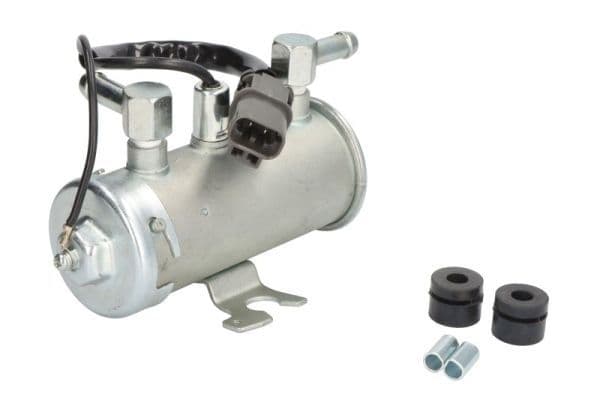 Elektrische brandstofpomp 24V past: FIAT M100, M115, M135, M160  FORD 8160, 8260, 8360, 8560  JCB 8016 CTS, 8055 RTS, 8055 ZTS, 8065 RTS, 8085, 145W, 160, 160NLC, 175, 180, 200LC, 210, 210LC