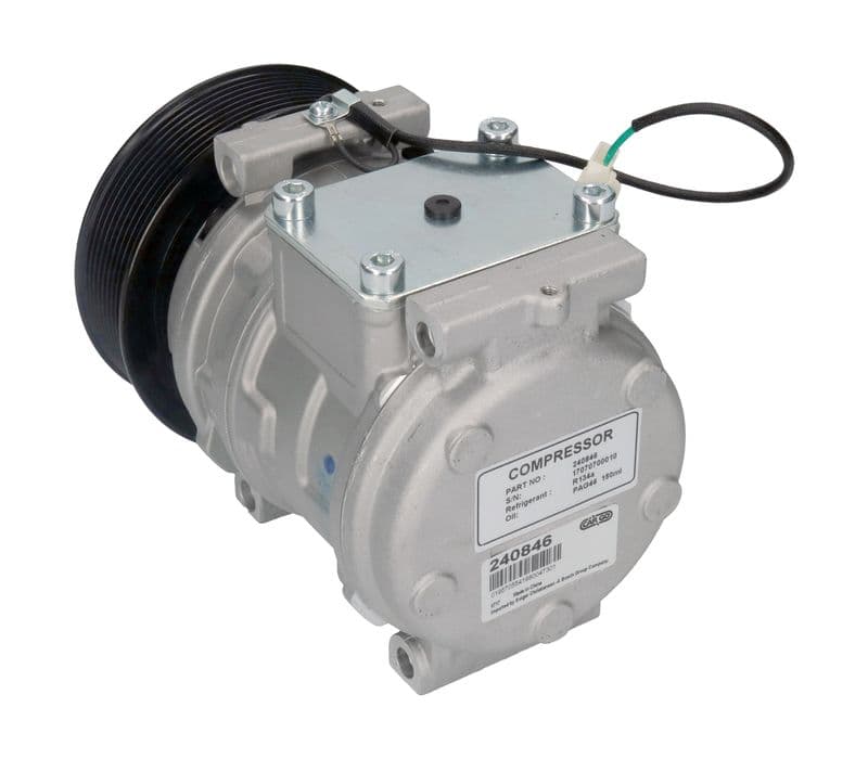 Airconditioning compressor past: MERCEDES ACTROS, ACTROS MP2 / MP3, CAPACITY, CITARO 2, CITARO (O 530), TRAVEGO (O 580) 04.96-