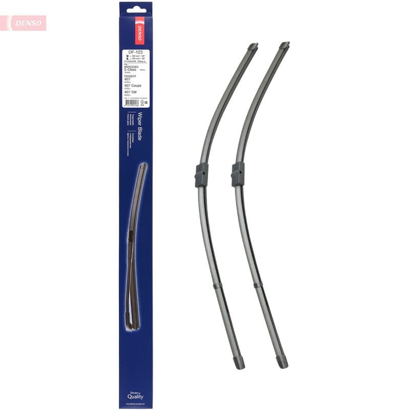 Wisserblad voegloos Voor met spoiler (2pcs) Flat Blades 700mm past: MERCEDES S (W220, V220), S (W221, V221)  CITROEN C6  PEUGEOT 407 10.98-