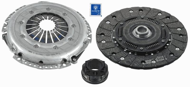 Koppelingskit met lager (228mm) past: AUDI A4 B5, A4 B6, A6 C5  SKODA SUPERB I  VW PASSAT B5, PASSAT B5.5 1.9D 08.98-03.08