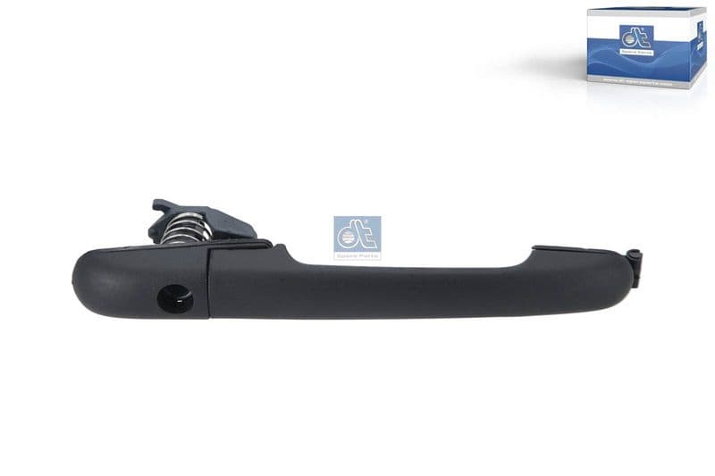 Door handle Links/Rechts extern zwart past: MERCEDES ATEGO, ATEGO 2, ATEGO 3, AXOR, AXOR 2, UNIMOG, SPRINTER 2-T (B901, B902), SPRINTER 3-T (B903), SPRINTER 4-T (B904), SPRINTER 5-T (B905) 05.88-