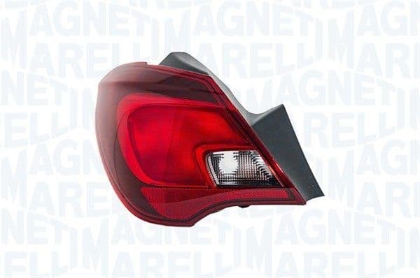 Achterlicht Links (extern, P21W, kleur indicator oranje) past: OPEL CORSA E 5D 09.14-05.19