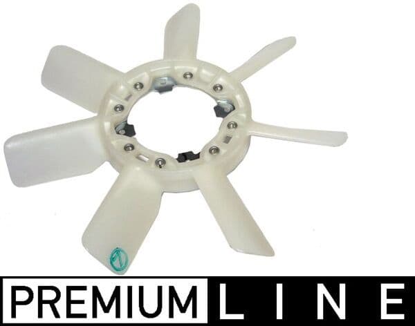 Radiator plezier (diameter 420mm, aantal bladen 7) past: TOYOTA DYNA 100, DYNA 150, HILUX VI, LAND CRUISER 2L-5L 11.84-07.05