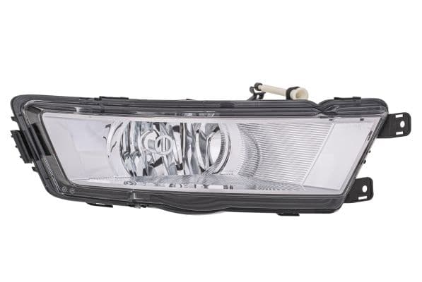 Mistlamp Voor Rechts (H8, verchroomd) past: SKODA RAPID 07.12-03.17