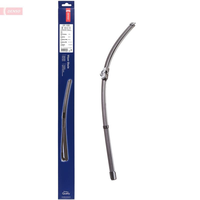 Wisserblad voegloos Voor met spoiler (2pcs) Flat Blades 650/450mm past: BMW 5 (F10), 5 (F11), 5 GRAN TURISMO (F07), 7 (F01, F02, F03, F04) 02.08-02.17