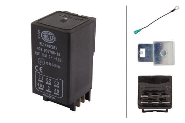 Verkeerslichtschakelaar (12V  aantal pinnen: 6  2+1+1(8)x18W) past: DEUTZ FAHR D 10006, D 10006 A, D 13006, D 2505, D 2506, D 3005, D 3006, D 3006 P, D 4005, D 4006, D 4006 A, D 4006 P, D 4006 PA