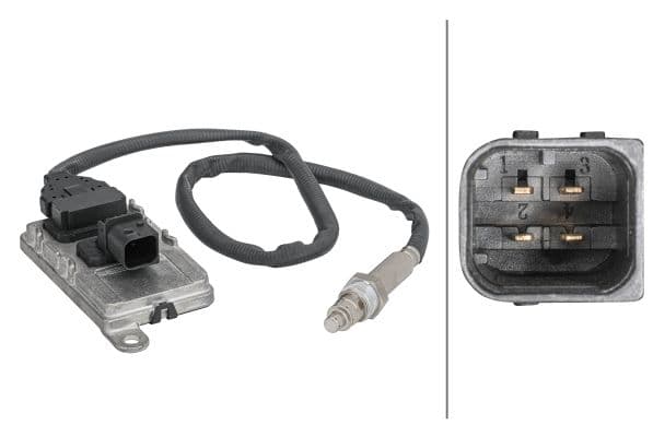 NOx-sensor (vóór katalysator) past: MERCEDES ACCELO, ACTROS MP4 / MP5, ANTOS, AROCS, ATEGO 3, ATRON 471.943-OM936.916 01.12-