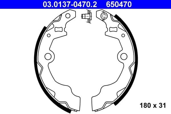 Brake shoe set