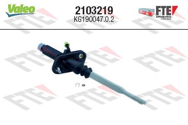 Hoofdcilinder koppeling (19mm), voertuig met het stuurwiel op de links past: VOLVO 850, C70 I, S70, V70 I, XC70 I 2.0-2.5D 06.91-09.02