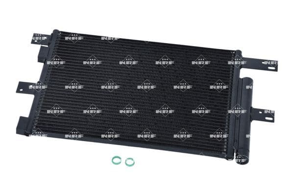 A/C condensator 440x345x17 past: IVECO EUROCARGO I-III, EUROCARGO IV, EUROCARGO V, EUROFIRE II 09.00-