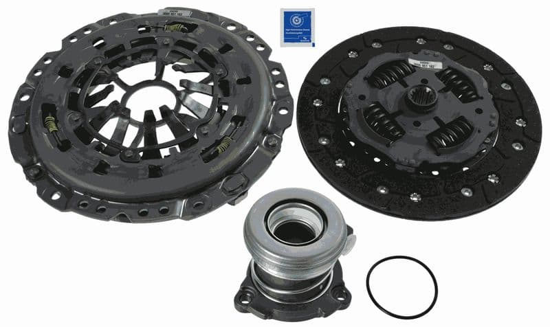 Zelfstellende koppelingskit met hydraulisch lager (205mm) past: OPEL ASTRA H, ASTRA H GTC, MERIVA A, SIGNUM, VECTRA C, VECTRA C GTS, ZAFIRA B 1.6-1.8LPG 03.04-04.15