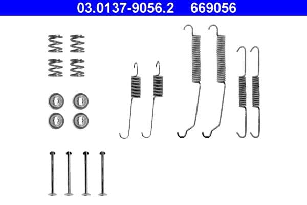 Accessory Kit, brake shoes