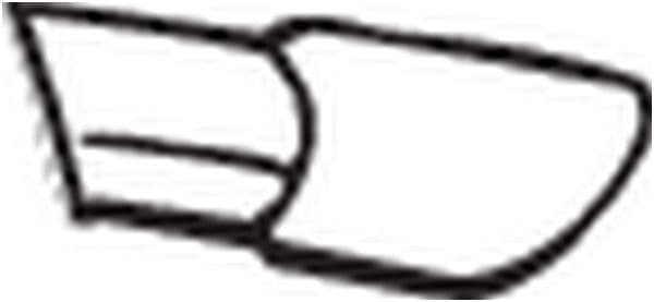 Uitlaatpijp Achter (lengte:46mm) past: VOLVO 850, V70 I 2.0/2.3/2.4 02.93-12.00