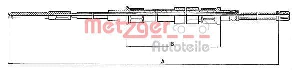 Kabelaandrijving snelheidsmeter past: AUDI A2  SEAT AROSA, CORDOBA, IBIZA II, IBIZA III, INCA  SKODA FABIA I  VW CADDY II, GOLF I, GOLF II, GOLF III, JETTA I, JETTA II, LUPO I 0.9-1.9D 04.74-05.08