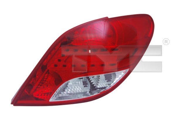 Achterlicht Links (LED, kleur indicator wit, kleur van het glas red) past: PEUGEOT 207 Cabriolet / Hatchback 02.06-06.09