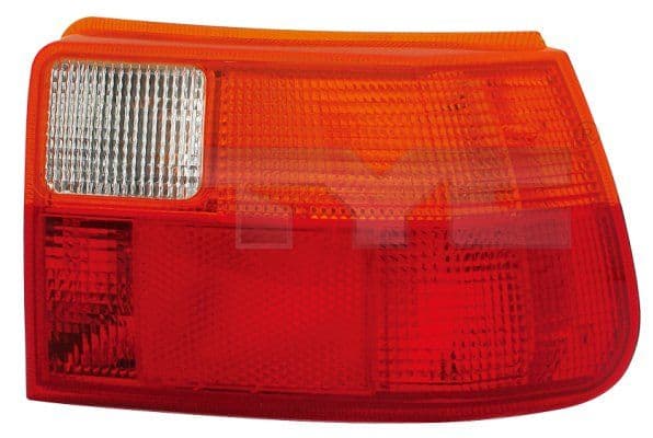 Achterlicht Rechts (kleur indicator oranje, kleur van het glas red) past: OPEL ASTRA F Saloon 09.91-12.02