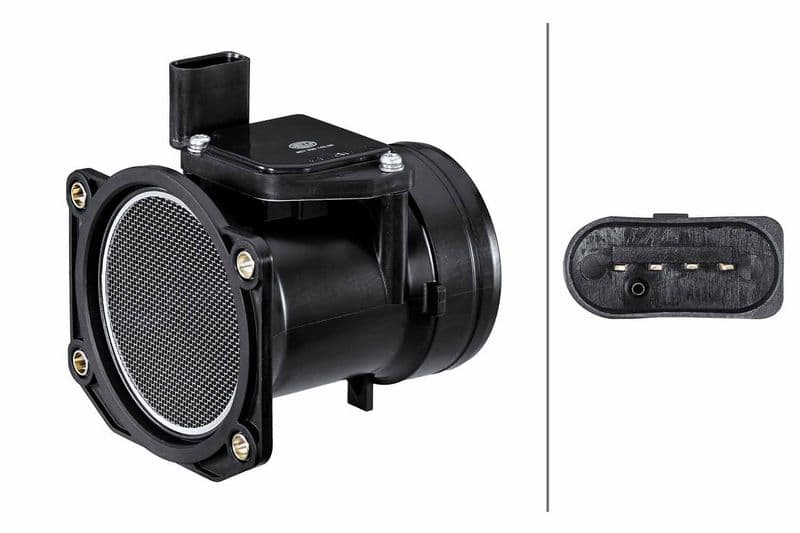 Luchtstroommeter (4 pin, module) past: AUDI A3, A4 B5, A4 B6, A4 B7, Q5  SEAT EXEO, EXEO ST, LEON, TOLEDO II  SKODA OCTAVIA I, SUPERB I  VW BORA, BORA I, GOLF IV, NEW BEETLE 1.6-3.2 11.94-12.12