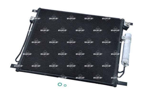 A/C condensator (met droger) past: FIAT FULLBACK  MITSUBISHI L200 / TRITON, PAJERO SPORT III 2.2D/2.4D/2.5D 11.14-