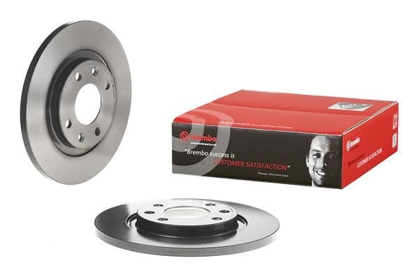 Brake disc Voor Links/Rechts past: CITROEN BERLINGO, C-ELYSEE, C2, C2 ENTERPRISE, C3 I, C3 II, C3 PLURIEL, C4 CACTUS  PEUGEOT 301, PARTNER, PARTNER ORIGIN 1.1-Electric 05.96-