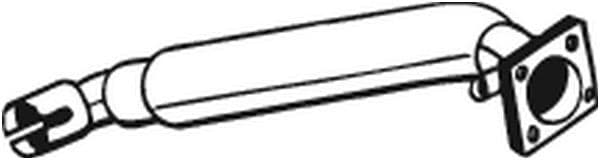 Uitlaatpijp Voor past: BMW 5 (E60), 5 (E61) 2.0D/2.5D/3.0D 09.02-05.10