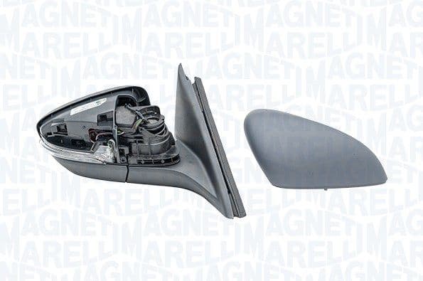 Zijspiegel Rechts (elektrisch, in reliëf, met verwarming, under-coated, elektrisch opklapbaar, met indicator) past: FORD FOCUS IV 01.18-