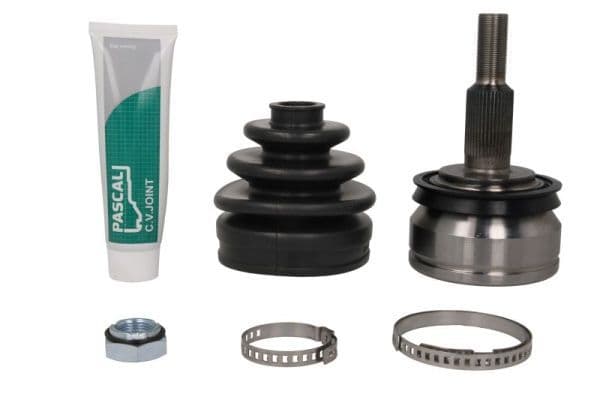 CV-gewricht buitenste Links/Rechts (38z/27z/63mm) past: VW CALIFORNIA T5 CAMPER, MULTIVAN T5, TRANSPORTER T5 1.9D-2.5D 04.03-08.15