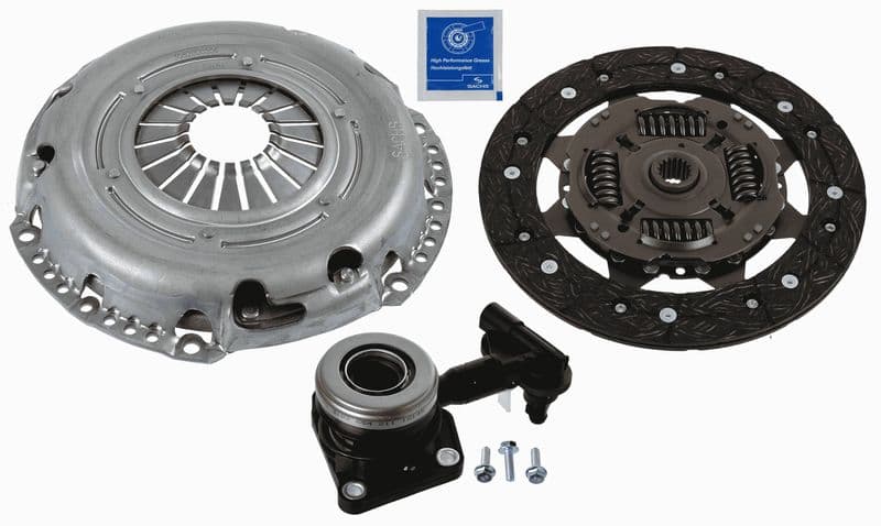 Koppelingskit met hydraulisch lager (met centrale koppeling slave cilinder  schijf + drukplaat, 220mm) past: FORD C-MAX, FOCUS C-MAX, FOCUS II 1.8/1.8ALK 04.04-09.12