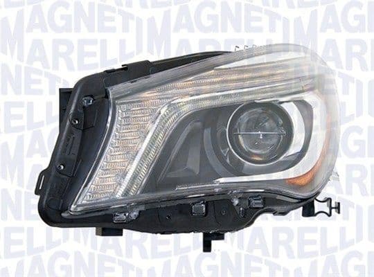 Koplamp Links (D3S/LED, met gloeilamp, kleur invoegen: verchroomd) past: MERCEDES CLA C117 01.13-03.16