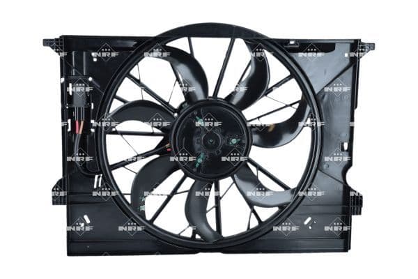 Radiatorventilator (met huisvesting) past: MERCEDES CLS (C219), E (VF211), E (W211), E T-MODEL (S211) 1.8-5.5 03.02-12.10