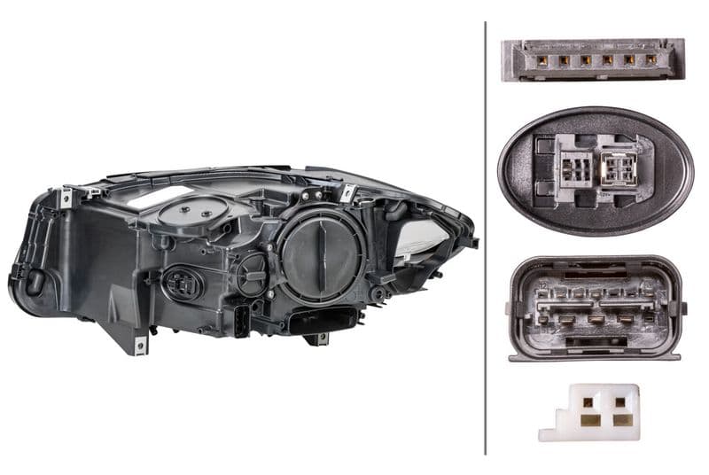Koplamp Rechts (D1S/LED, elektrisch, met motor) past: BMW 5 F10, F11 12.09-06.13