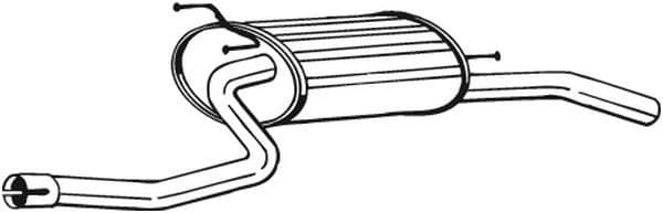 Uitlaatsysteem achterste geluiddemper past: SUZUKI BALENO 1.3/1.6/1.8 08.96-05.02