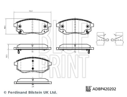 Brake Pad Set, disc brake