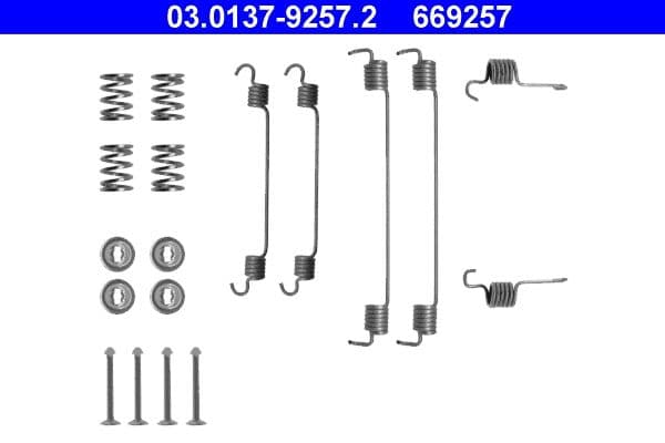 Accessory Kit, brake shoes